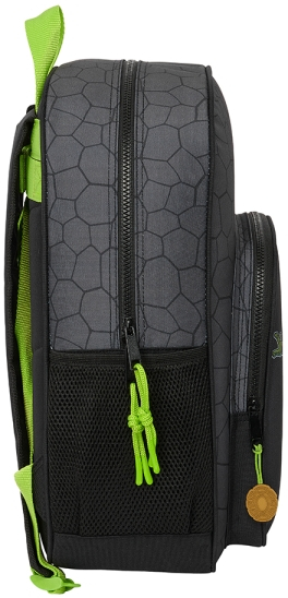 Imagen extra Safta Tortugas Ninja Mochila Infantil - Adaptable a Carro - Bolsillos Laterales - 33x42x14cm - Negro