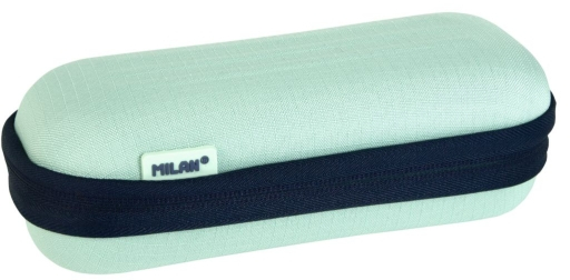 Milan Coleccion 430 Estuche Portatodo Ovalado Semirrigido - Tejido Resistente - Verde