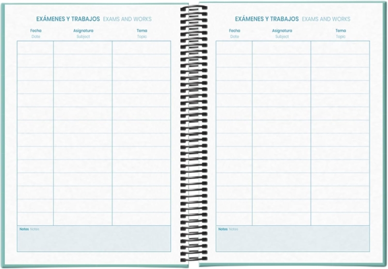 Imagen extra Dohe System Agenda Escolar 25/26 Espiral A5 - Dia Pagina - Papel 70g/m2 - Cubierta de Carton Plastificado - Verde