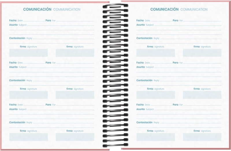 Imagen extra Dohe System Agenda Escolar 25/26 Espiral A6 - Dia Pagina - Papel 70g/m2 - Cubierta de Carton Plastificado - Rosa