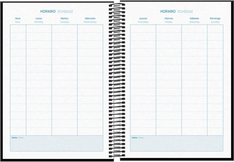 Imagen extra Dohe System Agenda Escolar 25/26 Espiral A5 - Dia Pagina - Papel 70g/m2 - Cubierta de Carton Plastificado - Negro