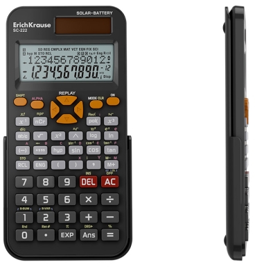 Imagen extra ErichKrause SC-222 Classic Calculadora Cientifica con Pantalla LCD de 10 Digitos - 240 Funciones Integradas - Negro