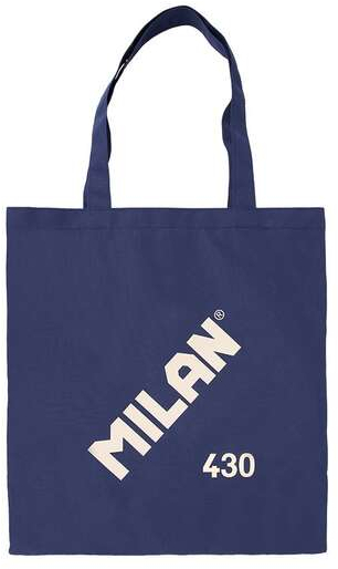Milan Coleccion 430 Tote Bag Bolsa de Tela - 50x38x41cm - Tejido 'ripstop' - Azul Oscuro