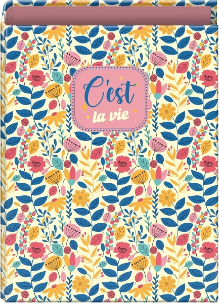 Dohe C´est la Vie Carpeta de 4 Anillas Mixtas de 40mm - Folio - Cubierta en Carton Forrado Plastificado