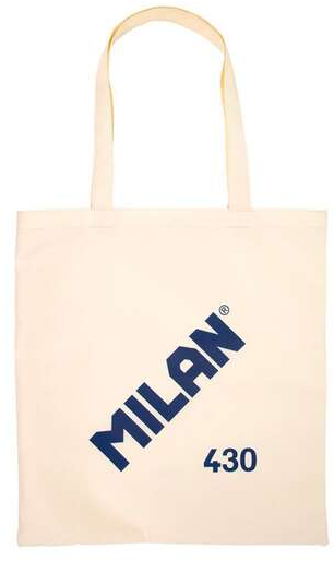 Milan Coleccion 430 Tote Bag Bolsa de Tela - 50x38x41cm - Tejido 'ripstop' - Beige