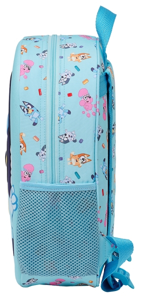 Imagen extra Safta Bluey Mochila 3D - Portabotellas - 27x33x10cm - Azul Claro