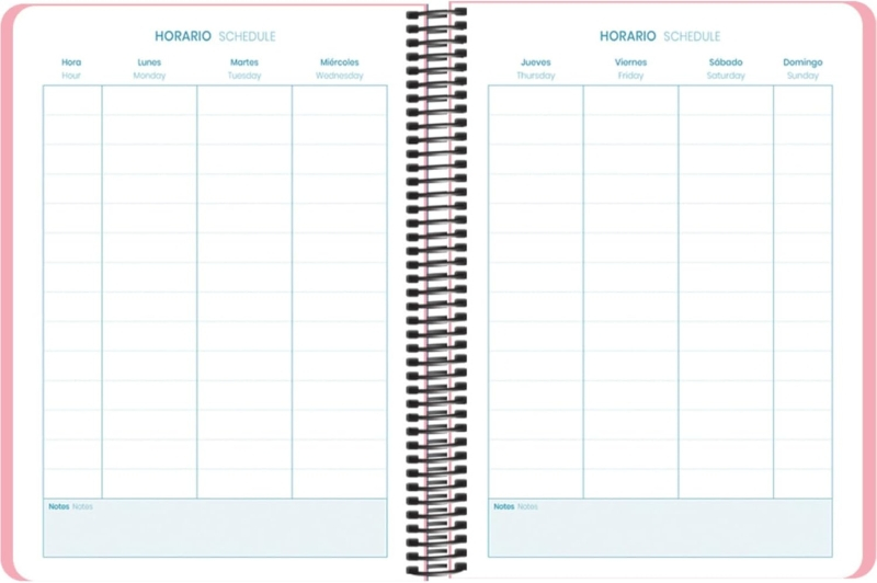 Imagen extra Dohe Esencial Agenda Escolar 25/26 Espiral A5 - Semana Vista - Papel 70g/m2 - Cubierta en Polipropileno - Rosa