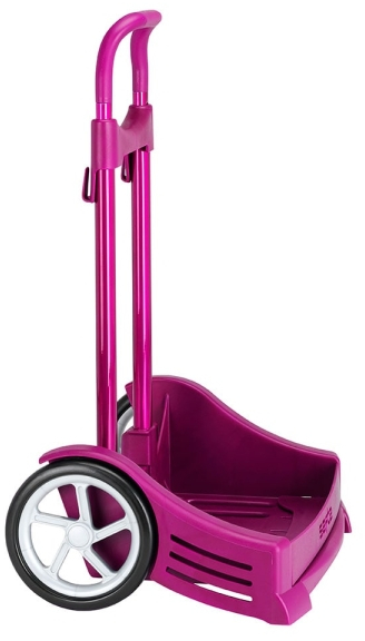 Imagen extra Safta Evolution Carro Portamochilas- Sujecion Universal - Ruedas de 14cm Antivibracion - Aluminio y Plastico PP - 40x85x28cm - Magenta