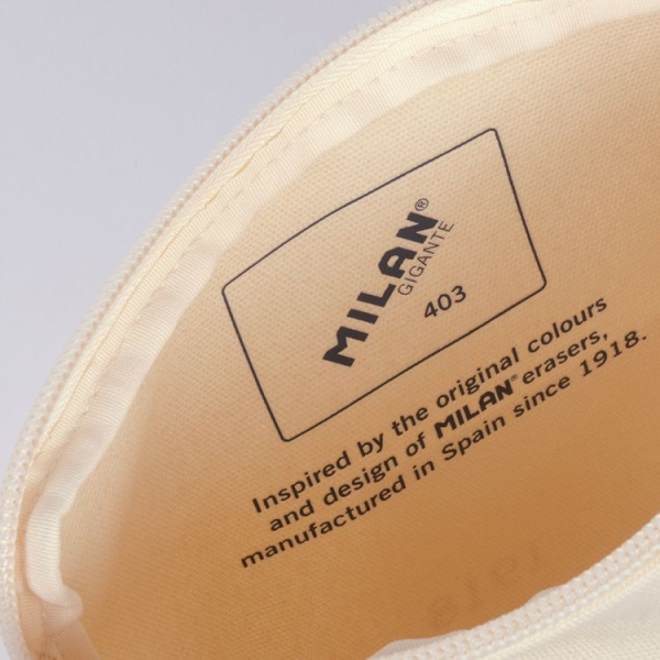 Imagen extra Milan Serie 1918 Gigante 403 Bolsa de Mano - 26,5x22x3cm - Cierre de Cremallera - 100% Algodon - Beige