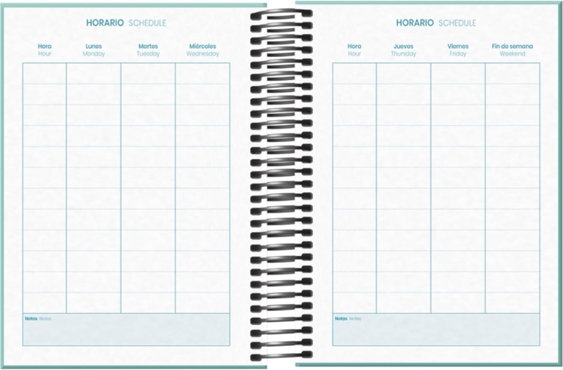 Imagen extra Dohe System Agenda Escolar 25/26 Espiral A6 - Dia Pagina - Papel 70g/m2 - Cubierta de Carton Plastificado - Verde