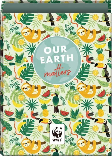 Dohe WWF Tropic Carpeta de 4 Anillas Mixtas de 40mm - Folio - Cubierta en Carton Forrado Plastificado