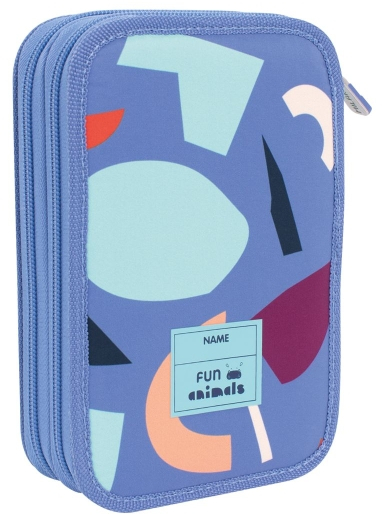 Imagen extra Milan Fun Animals Plumier de 2 Pisos con Contenido - Azul/Turquesa