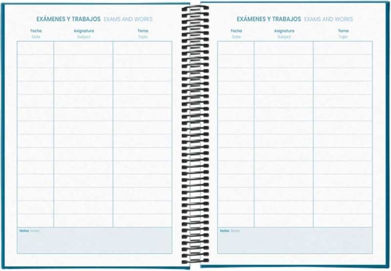 Imagen extra Dohe System Agenda Escolar 25/26 Espiral A5 - Dia Pagina - Papel 70g/m2 - Cubierta de Carton Plastificado - Azul