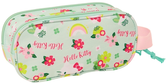 Imagen extra Safta Hello Kitty Estuche Portatodo 3D - 2 Compartimentos - - 21x8x6cm - Rosa