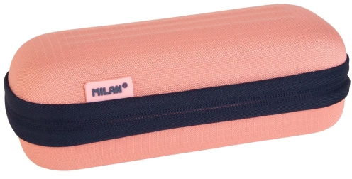 Milan Coleccion 430 Estuche Portatodo Ovalado Semirrigido -Tejido Resistente - Rosa