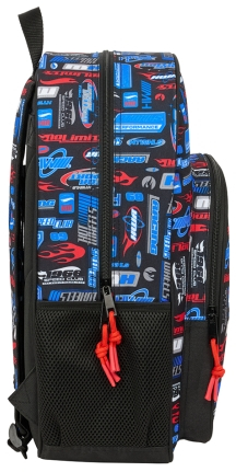 Imagen extra Safta Hot Wheels Mochila Infantil - Adaptable a Carro - Bolsillos Laterales - 33x42x14cm
