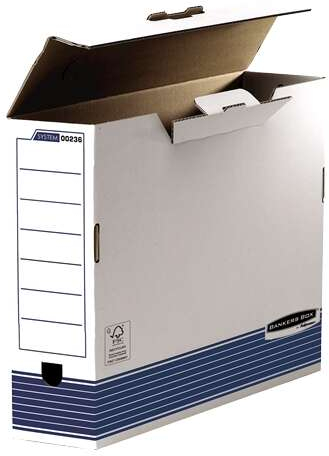 Fellowes Bankers Box Caja de Archivo Definitivo 100mm A3 - Montaje Automatico Fastfold - Carton Reciclado Certificacion FSC