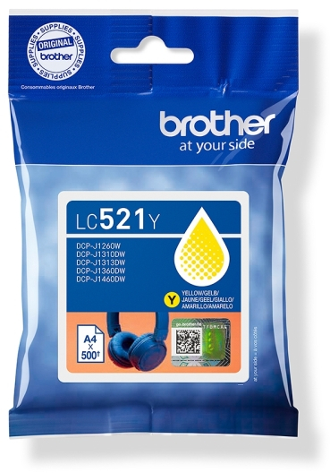 Imagen extra Brother LC521 Amarillo Tinta Original LC521Y