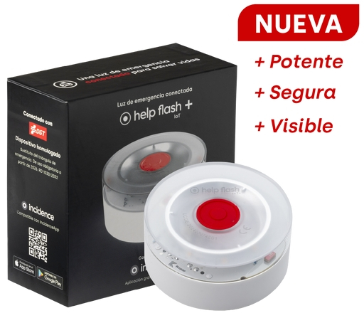 Help Flash IoT+ Baliza de Señalizacion de Emergencia V16 Conectada con DGT - Proteccion IP54 - Datos hasta Enero 2038