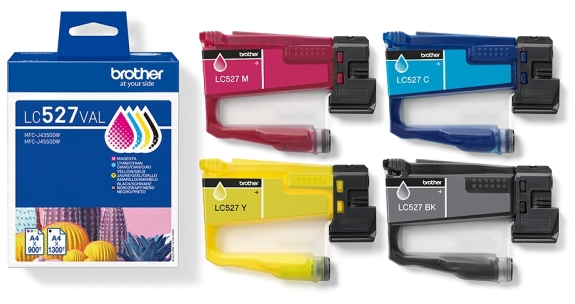 Brother LC527 Pack de 4 Cartuchos Originales LC527VAL