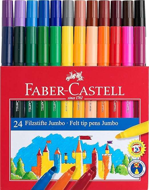 Imagen extra Faber-Castell Jumbo 24 Rotuladores Punta Gruesa