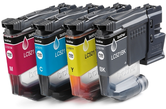 Imagen extra Brother LC521 Pack de 4 Cartuchos Originales LC521VAL