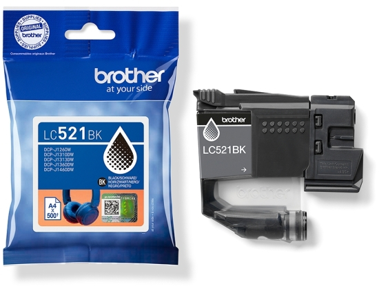 Brother LC521 Negro Tinta Original LC521BK