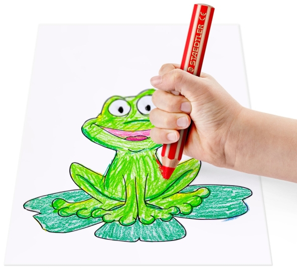 Imagen extra PACK 12 Lapices Staedtler Noris Junior Colores Extragruesos + Sacapuntas