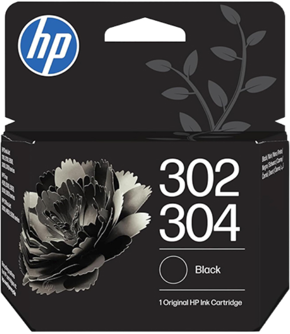 Tinta HP 304 / HP 302 NEGRO ORIGINAL B7RT7AE F6U66AE N9K06AE
