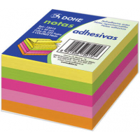 Dohe Cubo de 250 Notas Reposicionables - 50x50mm - Colores Neon Surtidos