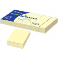 Dohe PACK 3 Blocs de 100 Notas Reposicionables - 37,5x50mm - Amarillo Claro