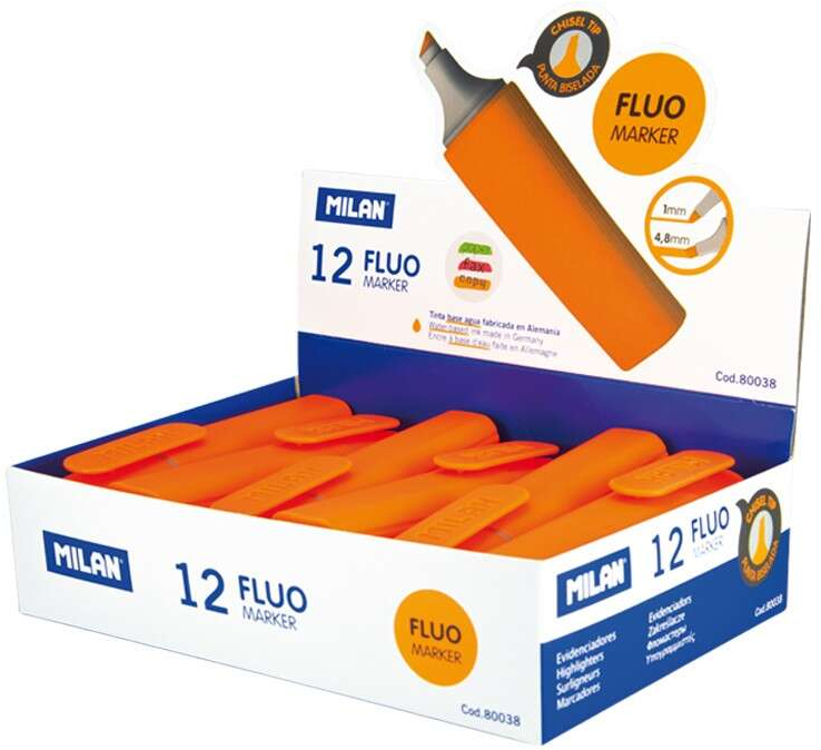 Imagen extra Milan Marcador Fluorescente Naranja