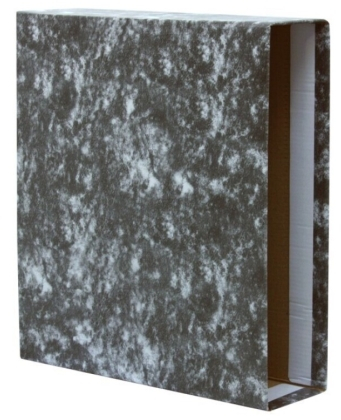 Funda para Archivador A-Z Bismark FOLIO Negro Jaspeado