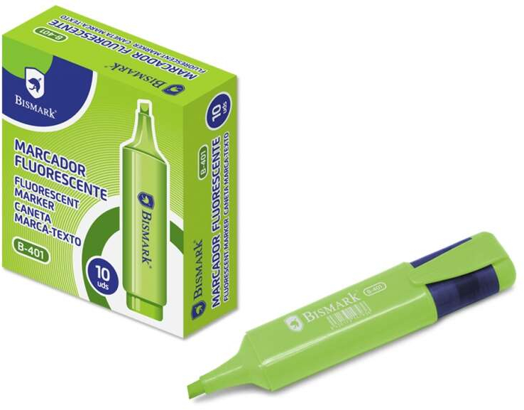 Bismark Marcador Fluorescente ECONOMICO Verde
