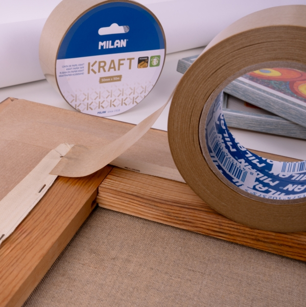 Imagen extra Milan Precinto de Papel Kraft - 50mm x 50m - Marron