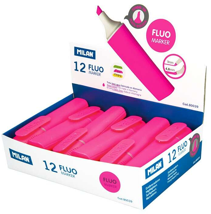 Imagen extra Milan Marcador Fluorescente Rosa
