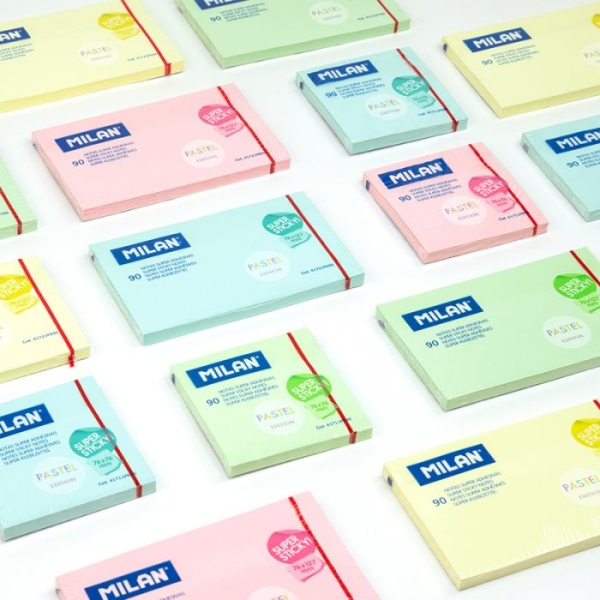 Imagen extra Milan Bloc 90 Notas Super Adhesivas - Removibles 76mm x 76mm - Azul Pastel