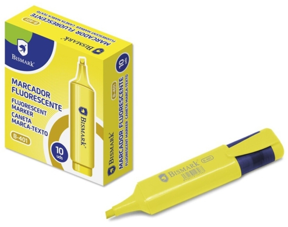 Bismark Marcador Fluorescente ECONOMICO Amarillo