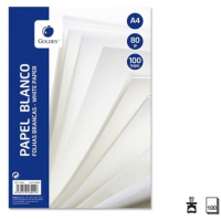 Recambio de 100 Hojas A4 de 80gr LISO (sin taladros)
