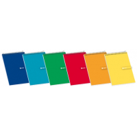 Enri Cuaderno Espiral Tapa Blanda 12º Doceavo Apaisado-Vertical 4x4 80 Hojas - Colores Surtidos