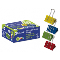 PACK 12 Pinzas Metalicas 25mm COLORES. Abatibles