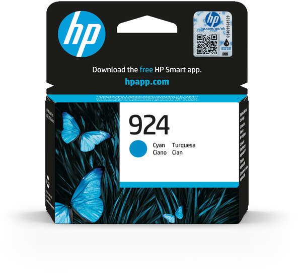 HP 924 Cian Tinta Original 4K0U3NE