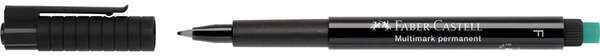 Imagen extra Rotulador permanente 0,6 mm NEGRO (ideal CD,DVD). FaberCastell