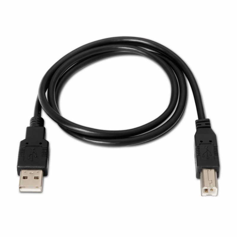 Imagen extra Aisens Cable USB 2.0 Impresora - USB-A Macho a USB-B Macho - 1.8m - Negro
