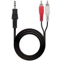 Cable Estereo Jack 3.5mm Macho a 2x RCA Macho - 10 metros