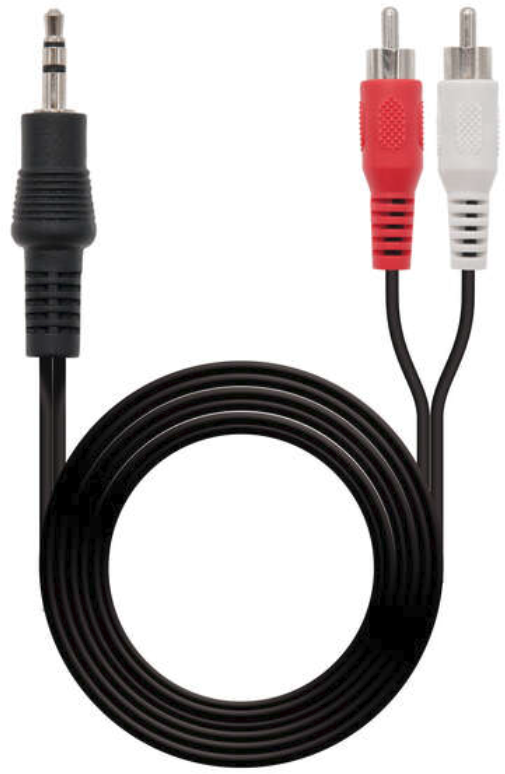 Cable Estereo Jack 3.5mm Macho a 2x RCA Macho - 10 metros