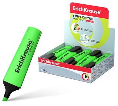 Marcador fluorescente Verde economico ErichKrause Visioline V-12