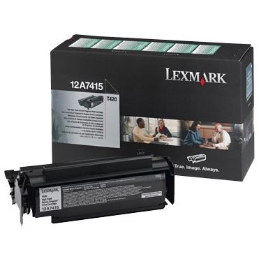 Lexmark T420 Original ALTA CAPACIDAD Negro Toner 12A7415