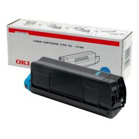 Oki C5100 C5200 C5300 C5400 Original Cyan Toner 42127407 