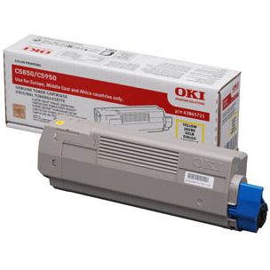 Oki Toner Amarillo 43865721 Original C5850 C5950 MC560
